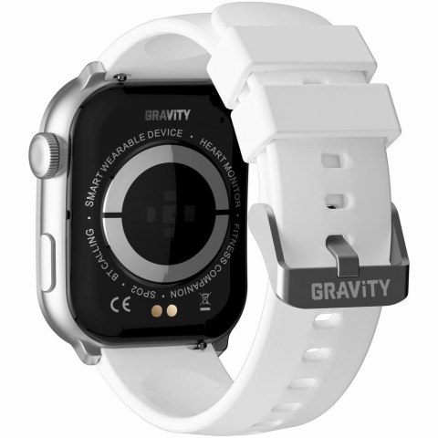 Smartwatch damski Gravity GT28-10 srebrny + pasek i bransoleta