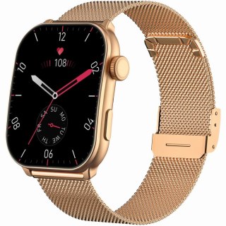 Smartwatch damski Gravity GT28-5 złoty + pasek i bransoleta