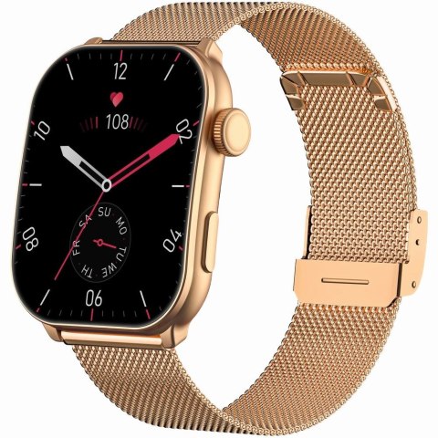 Smartwatch damski Gravity GT28-5 złoty + pasek i bransoleta