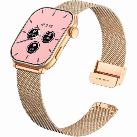 Smartwatch damski Gravity GT28-6 różowy + pasek i bransoleta