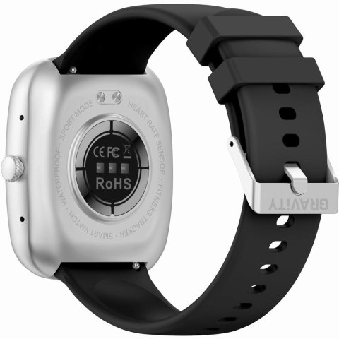 Smartwatch Męski GRAVITY GT18-6 Srebrny z dwoma paskami