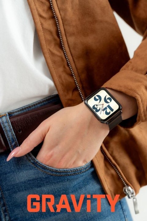 Smartwatch Gravity GT17-8 Biało-Czarny z 2 paskami