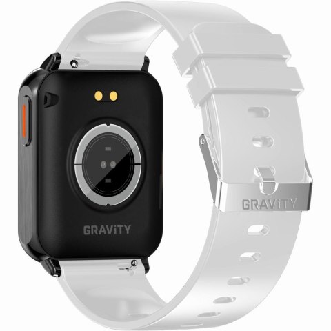 Smartwatch Gravity GT17-8 Biało-Czarny z 2 paskami