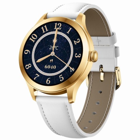 Smartwatch Gravity GT25-2 PRO Biało-Złoty 2 paski