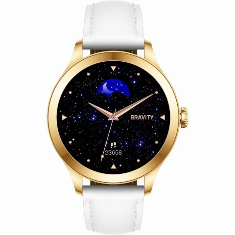 Smartwatch Gravity GT25-2 PRO Biało-Złoty 2 paski