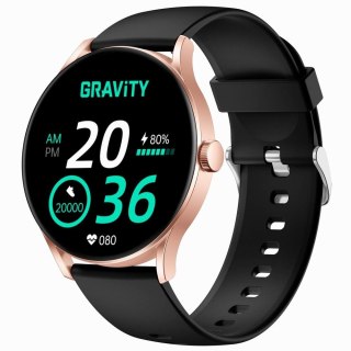Smartwatch Gravity GT2-2 PRO Czarno-Różowy z Bluetooth