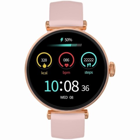 Smartwatch Gravity GT26-1 Różowe Złoto z 2 paskami