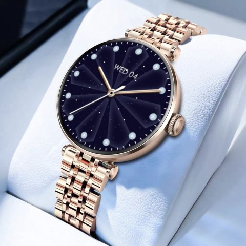 Smartwatch Gravity GT26-4 Różowe Złoto-Srebrny z 2 Paskami