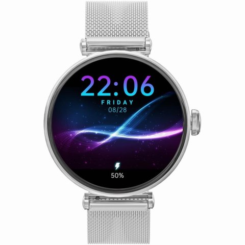 Smartwatch Gravity GT26-8 Srebrno-Biały - 2 Paski w Zestawie