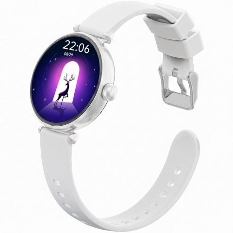 Smartwatch Gravity GT26-8 Srebrno-Biały - 2 Paski w Zestawie