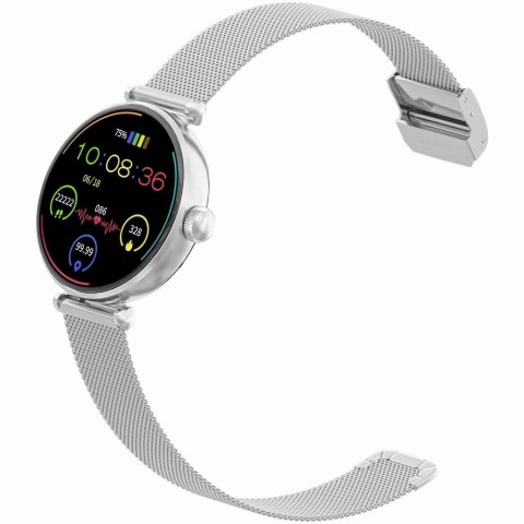 Smartwatch Gravity GT26-8 Srebrno-Biały - 2 Paski w Zestawie