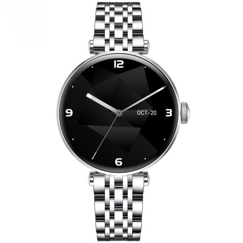 Smartwatch Gravity GT26-9 Srebrno-Czarny - 2 Paski w Zestawie