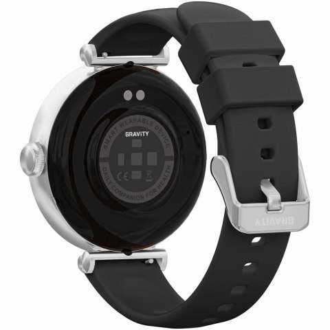 Smartwatch Gravity GT26-9 Srebrno-Czarny - 2 Paski w Zestawie