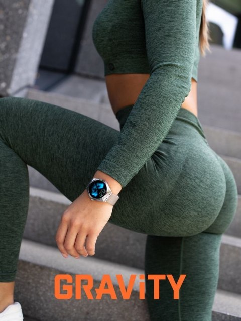 Smartwatch Gravity GT25-7 Srebrny - Twój osobisty asystent