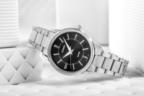 Damski Zegarek CASIO LTP-1303D-1AVDF Srebrny Klasyczny