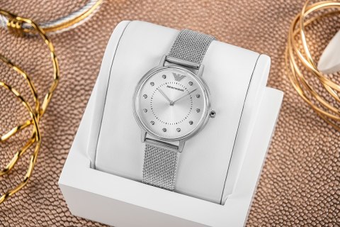 Zegarek Damski Emporio Armani Kappa AR11128 Srebrny
