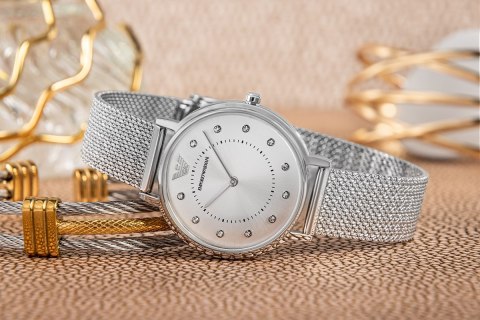 Zegarek Damski Emporio Armani Kappa AR11128 Srebrny