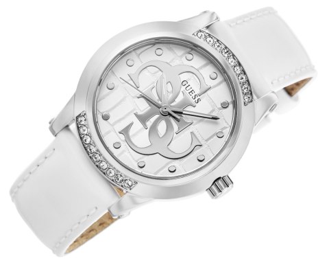 Zegarek Damski Guess Annette GW0860L3 Srebrny ze skórzanym paskiem