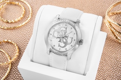 Zegarek Damski Guess Annette GW0860L3 Srebrny ze skórzanym paskiem
