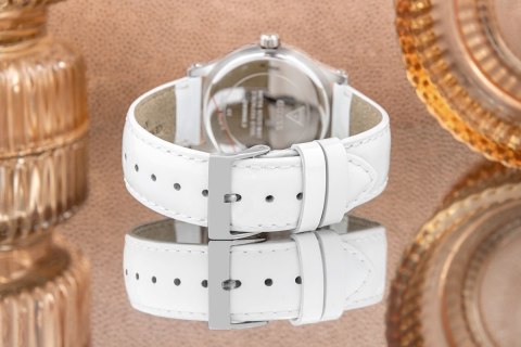 Zegarek Damski Guess Annette GW0860L3 Srebrny ze skórzanym paskiem