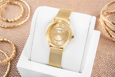 Zegarek damski Guess Melody GW0666L2 - złota bransoleta mesh
