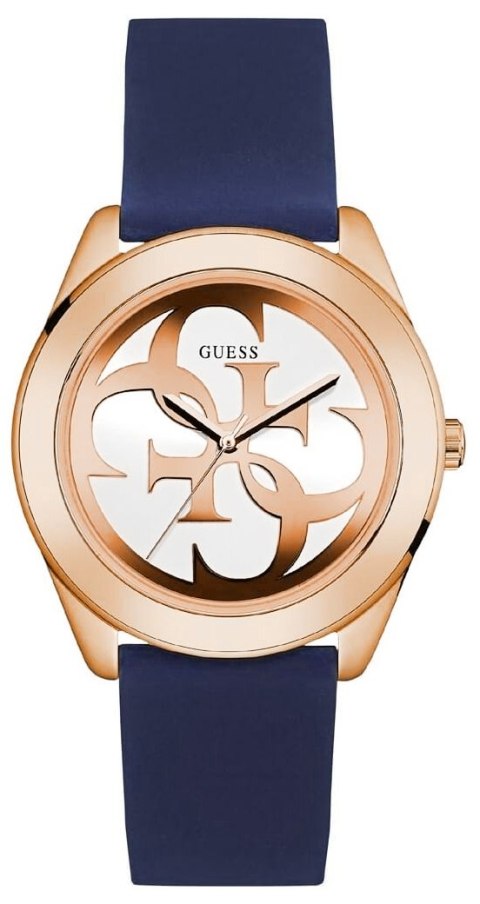 Zegarek damski Guess Twist W0911L6 - granat i różowe złoto