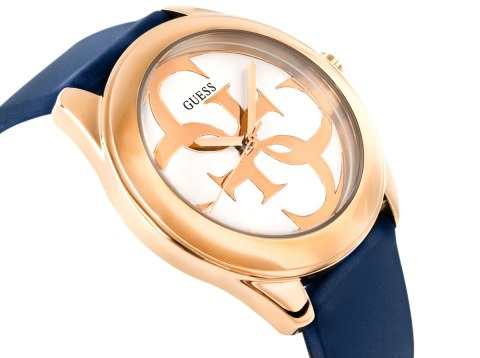 Zegarek damski Guess Twist W0911L6 - granat i różowe złoto