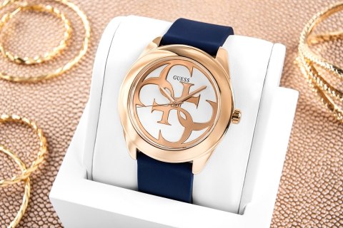 Zegarek damski Guess Twist W0911L6 - granat i różowe złoto