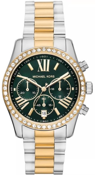 Zegarek Damski Michael Kors Lexington MK7303 - Zielona Tarcza