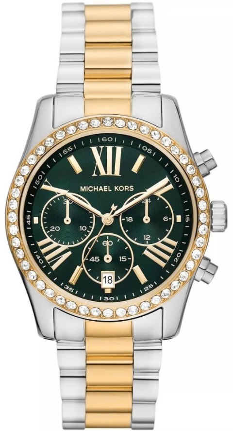 Zegarek Damski Michael Kors Lexington MK7303 - Zielona Tarcza