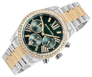 Zegarek Damski Michael Kors Lexington MK7303 - Zielona Tarcza