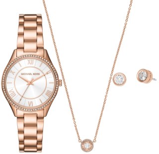 Zestaw damski Michael Kors Lauryn MK4850SET - różowe złoto