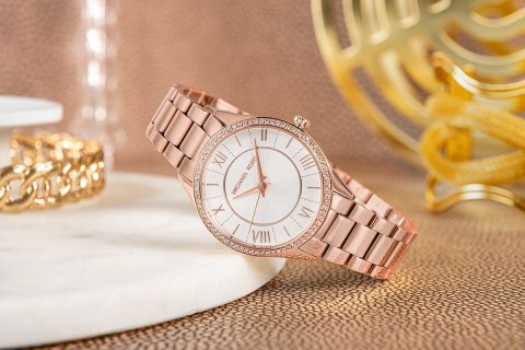 Zestaw damski Michael Kors Lauryn MK4850SET - różowe złoto