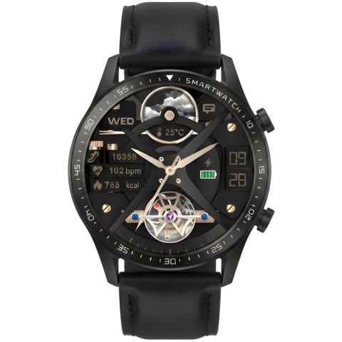Smartwatch Gravity GT10-2 Czarny z 2 paskami