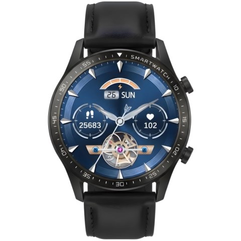 Smartwatch Gravity GT10-5 Czarny z niebieskim paskiem