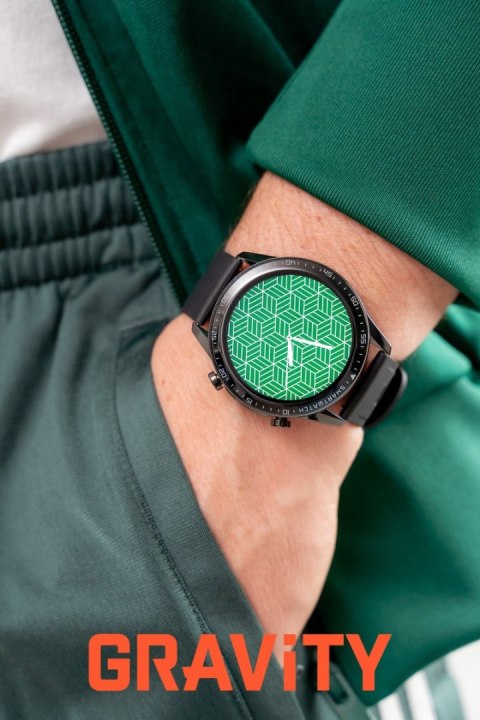 Smartwatch Gravity GT10-1 Czarny - Pasek i Bransoleta