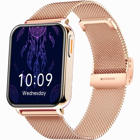 Smartwatch Gravity GT17-5 Różowe Złoto z 2 Paskami