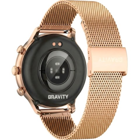 Smartwatch damski Gravity GT5-8 Różowe Złoto + Pasek i Bransoleta