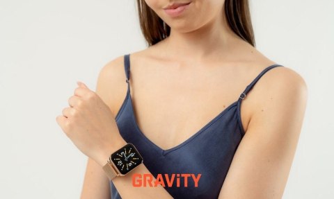 Smartwatch Gravity GT17-4 Różowe Złoto + 2 Paski