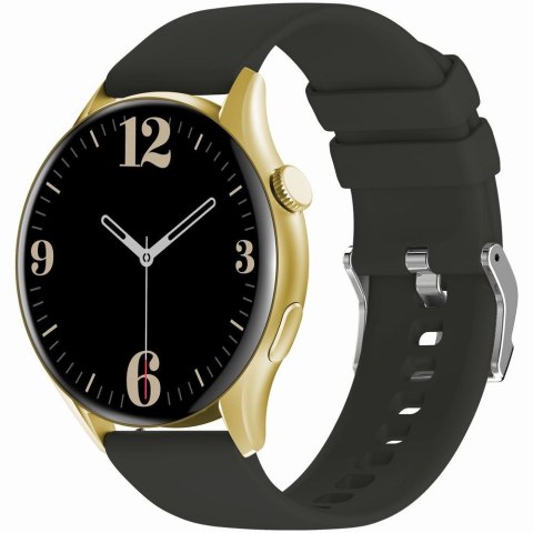 Smartwatch Gravity GT11-1 Złoty z Bransoletą i Czarnym Paskiem