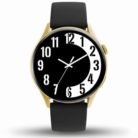 Smartwatch Gravity GT11-1 Złoty z Bransoletą i Czarnym Paskiem