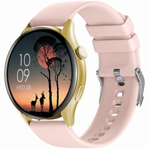 Smartwatch Gravity GT11-3 Złoty z Paskiem i Bransoletą