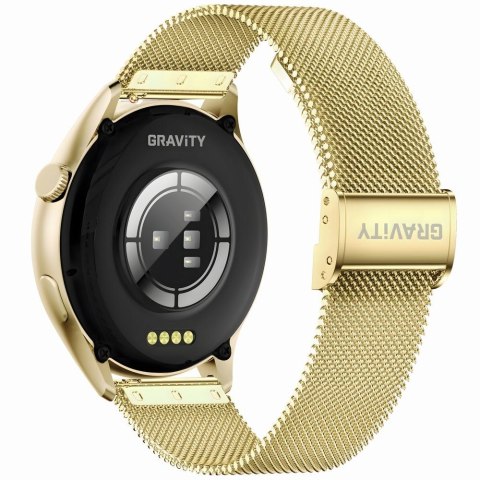 Smartwatch Gravity GT11-3 Złoty z Paskiem i Bransoletą