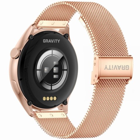 Smartwatch Gravity GT11-7 Różowe Złoto Pasek + Bransoleta