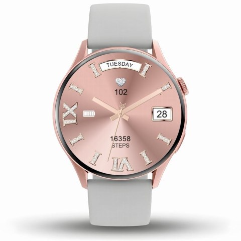 Smartwatch Gravity GT11-8 Różowe Złoto Pasek + Bransoleta