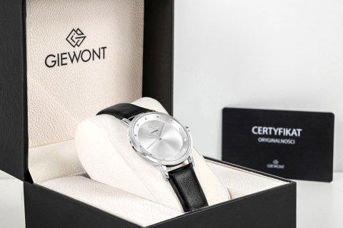 Zegarek Damski Giewont Sapphire Srebrny GW4130-A1 na Pasku