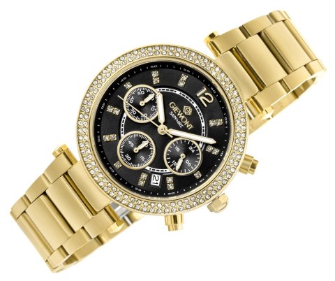 Zegarek Damski Giewont Sapphire Złoty z Chronografem GW3380-B3