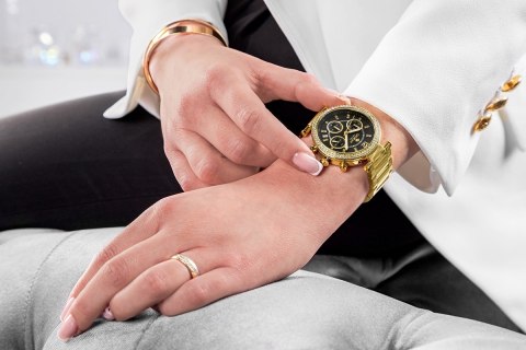 Zegarek Damski Giewont Sapphire Złoty z Chronografem GW3380-B3