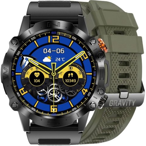 Smartwatch Gravity GT20-7 - Sportowy, AMOLED, 2 Paski