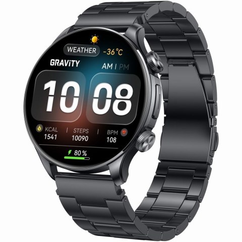 Smartwatch Gravity GT35-2 Czarny z Bransoletą i Paskiem
